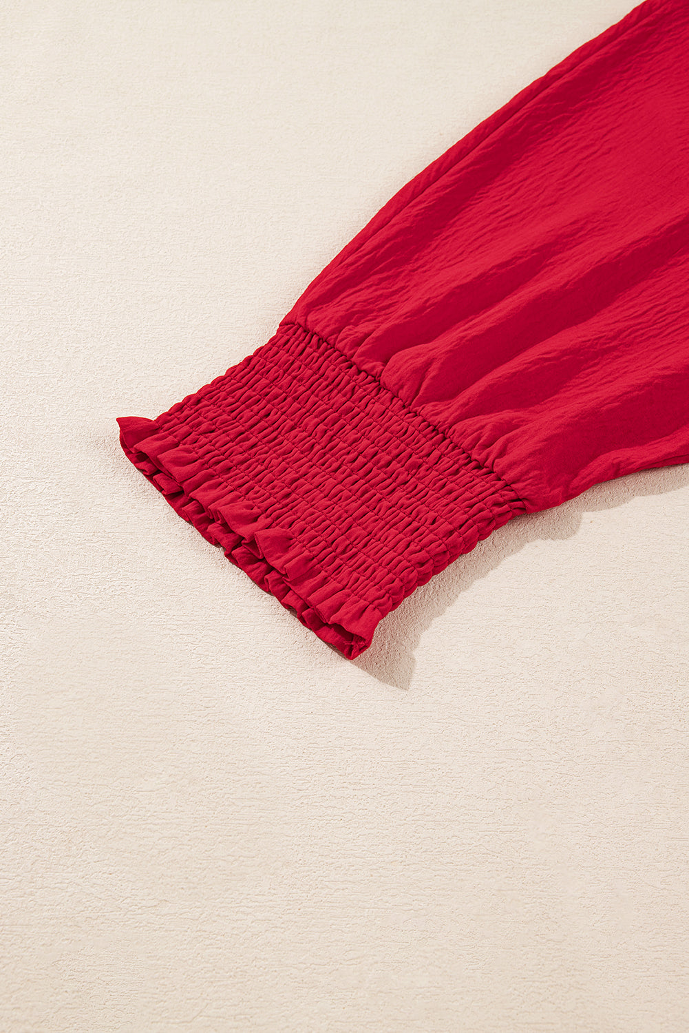 Fiery Red Plus Size Tunic Blouse