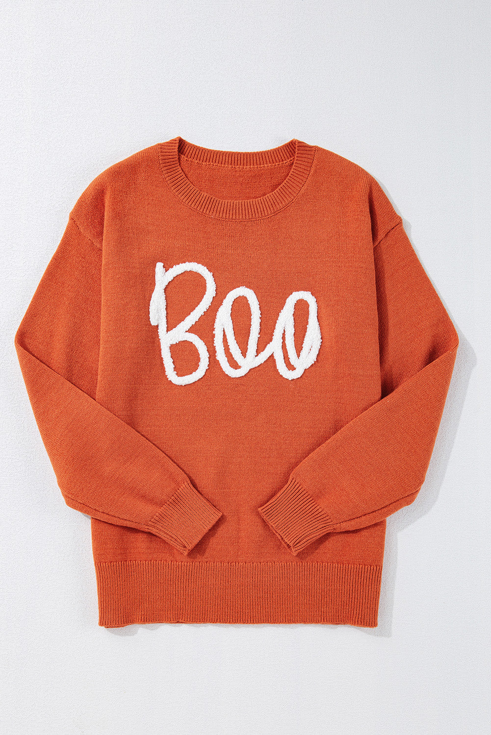 Halloween Boo Knit Sweater