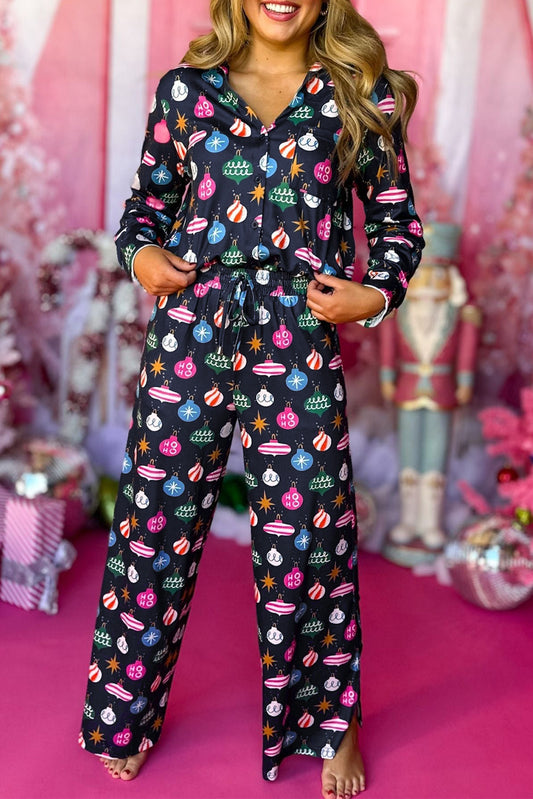 Colorful Christmas Lights Pajama Set