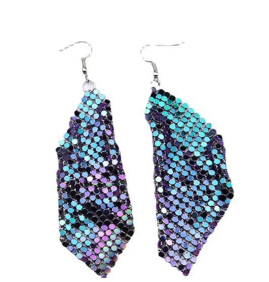 Sequin Metal Earrings