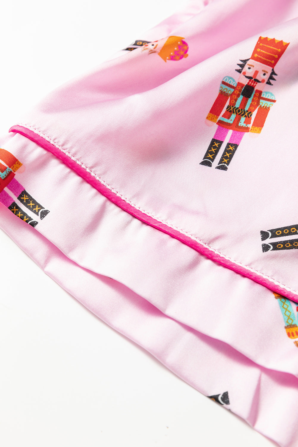 Pink Nutcracker Silk Pajama Set