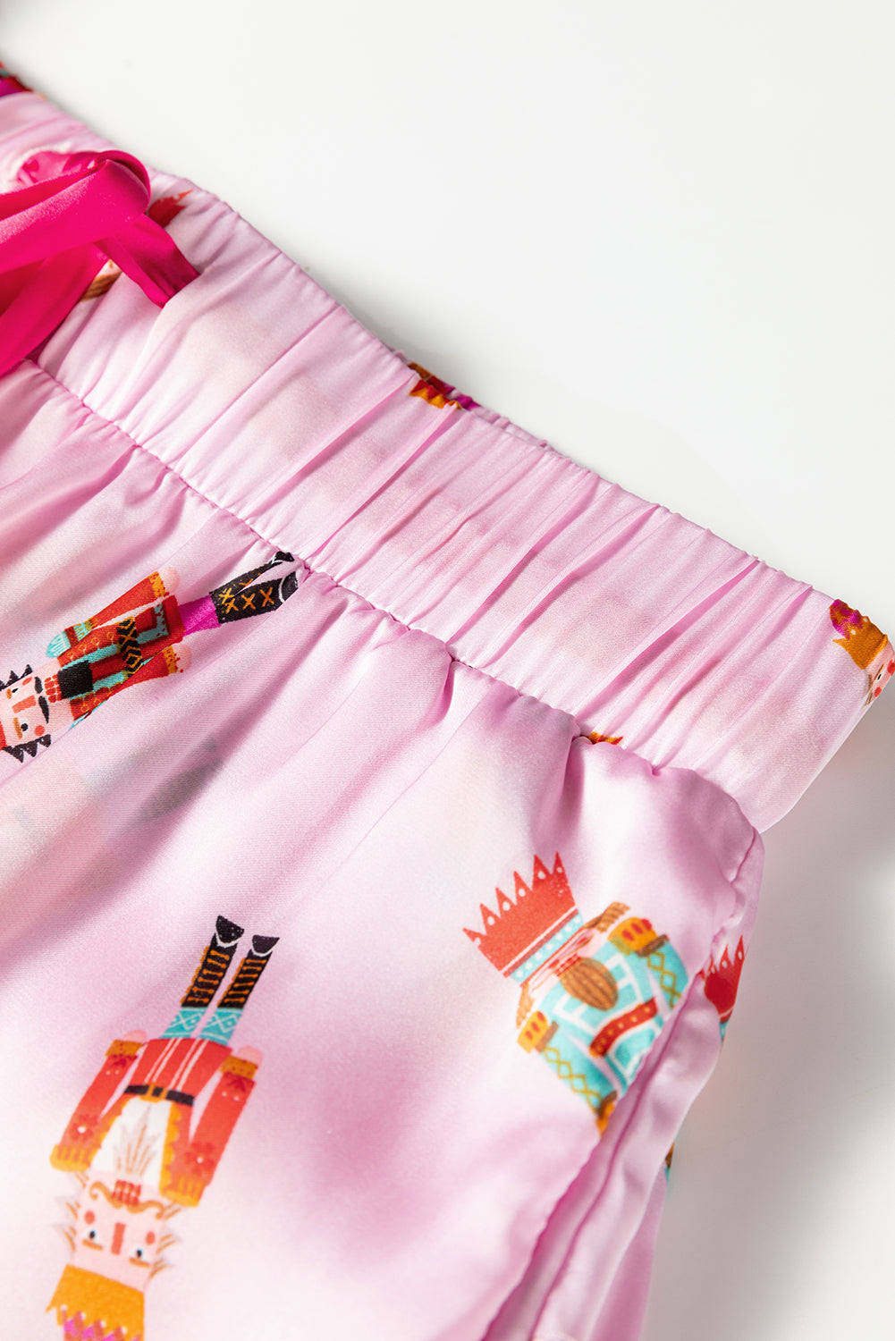 Pink Nutcracker Silk Pajama Set