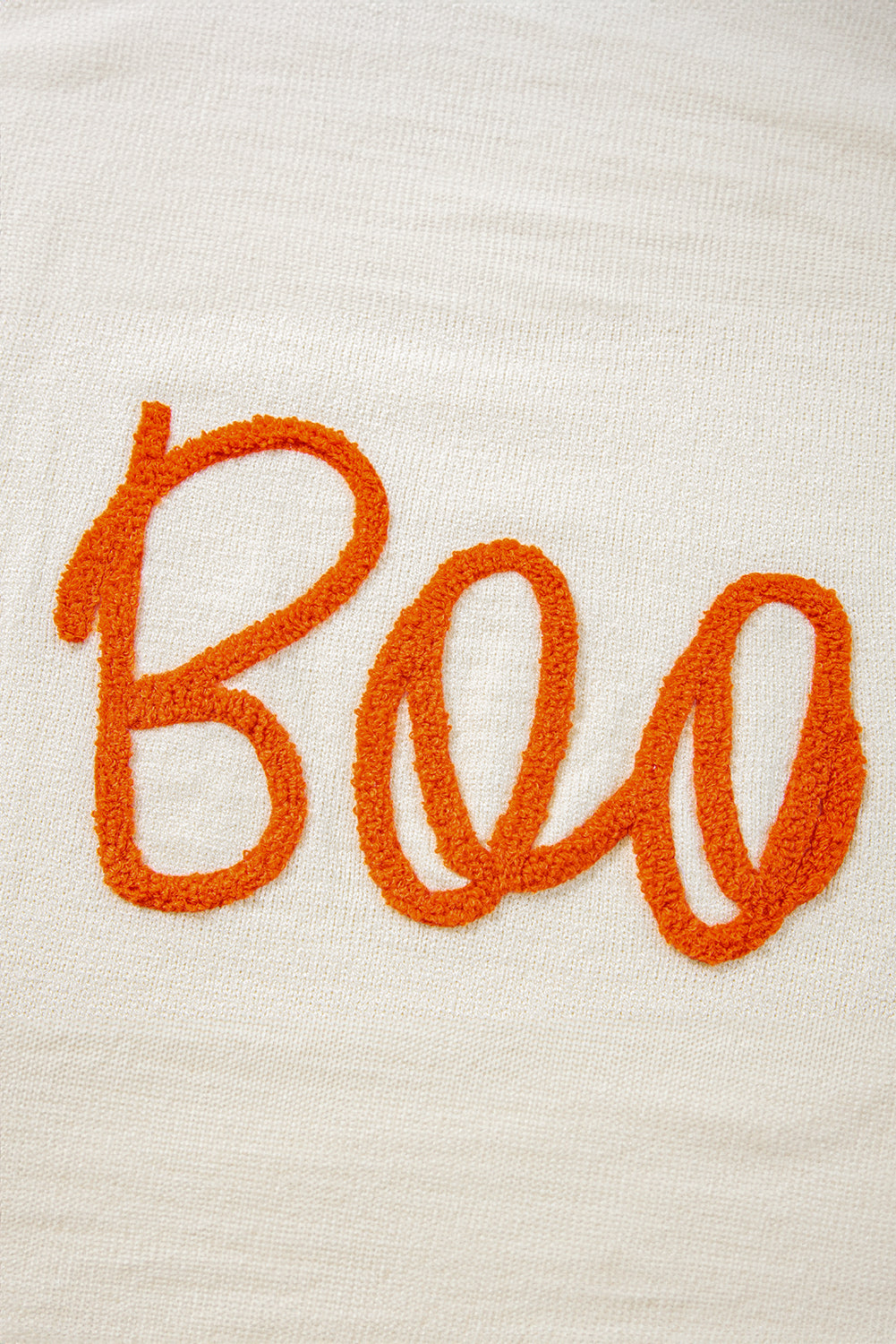 Halloween Boo Knit Sweater