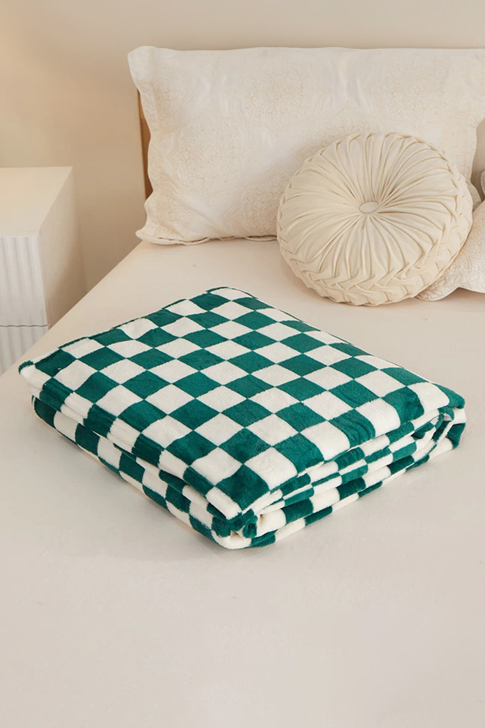Orange Checkerboard Printed Soft Throw Blanket 120*200cm