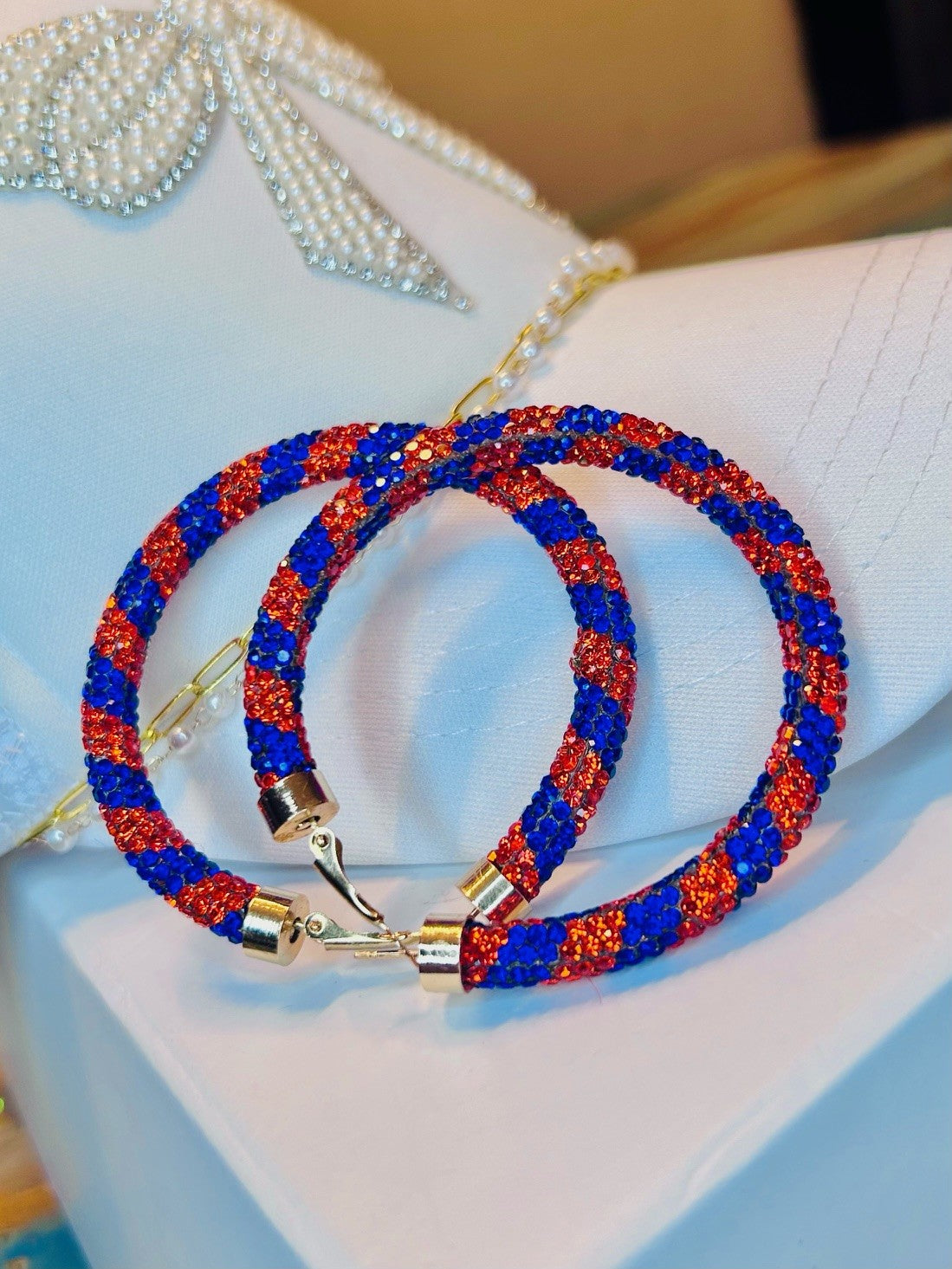 Rhinestone Hoops