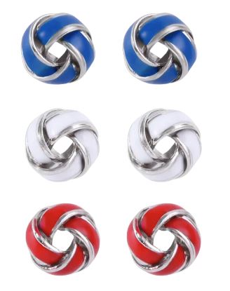 Set of 3 Knot Studs