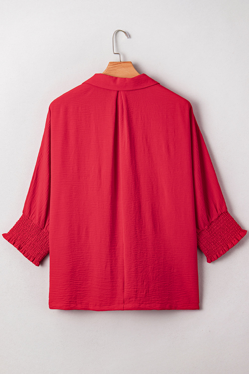 Fiery Red Plus Size Tunic Blouse