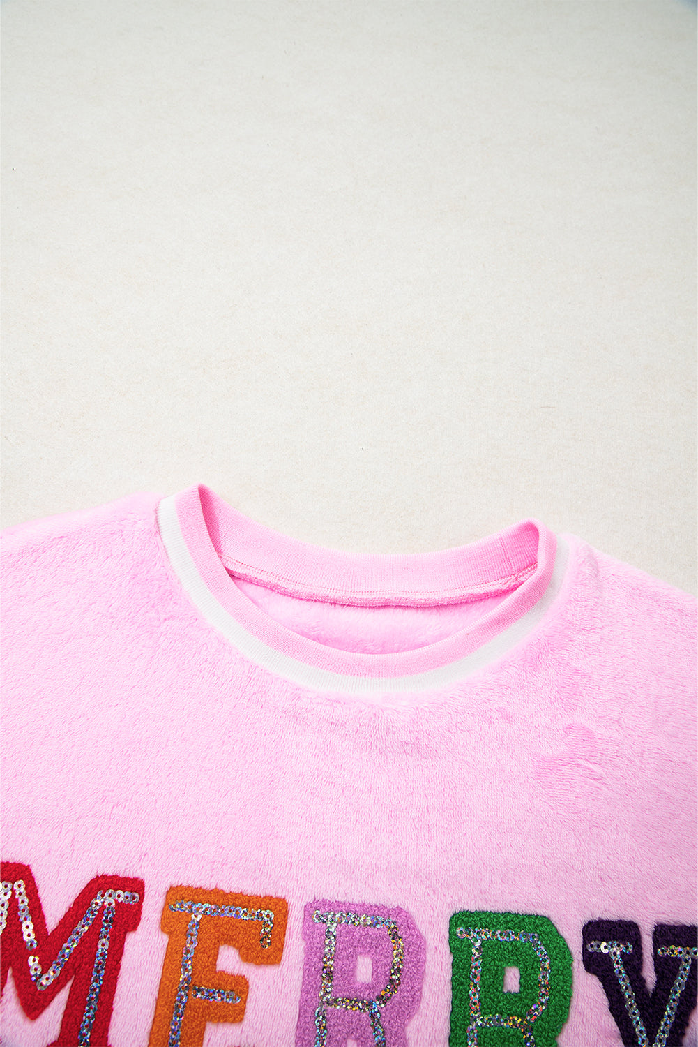 Sachet Pink Merry Plush Pullover