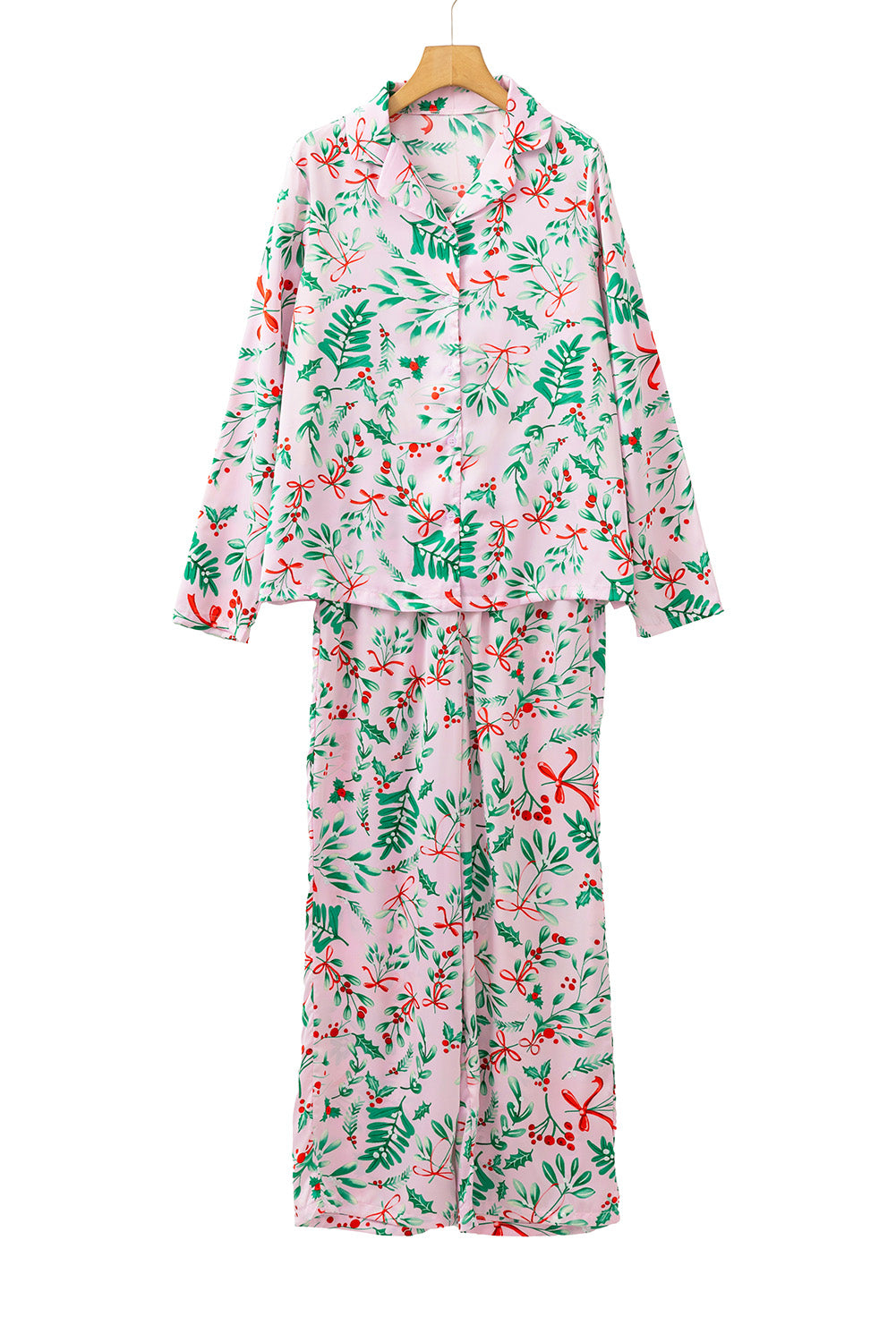 Pink Christmas Pajama Set