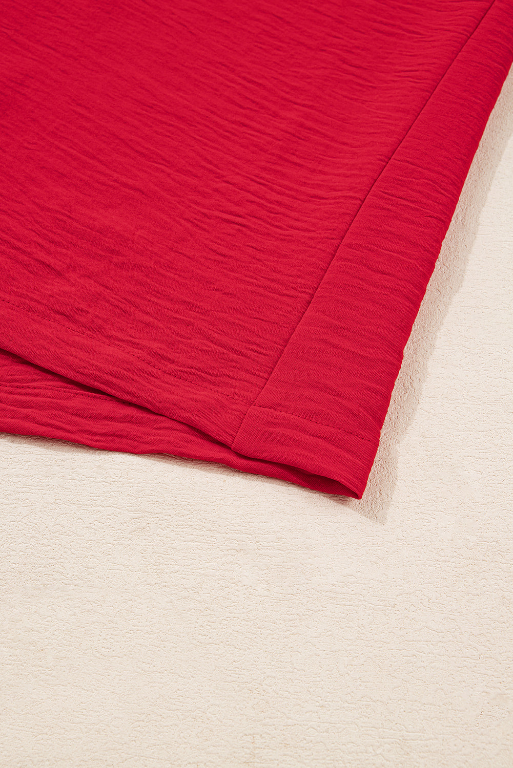 Fiery Red Plus Size Tunic Blouse