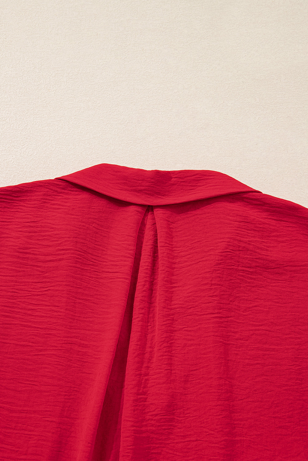 Fiery Red Plus Size Tunic Blouse