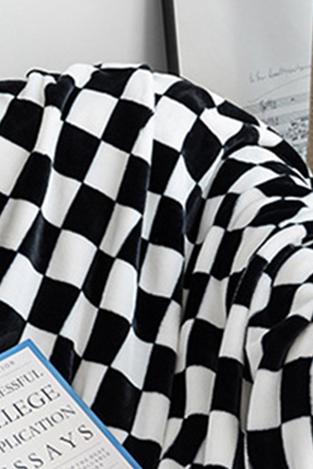Orange Checkerboard Printed Soft Throw Blanket 120*200cm