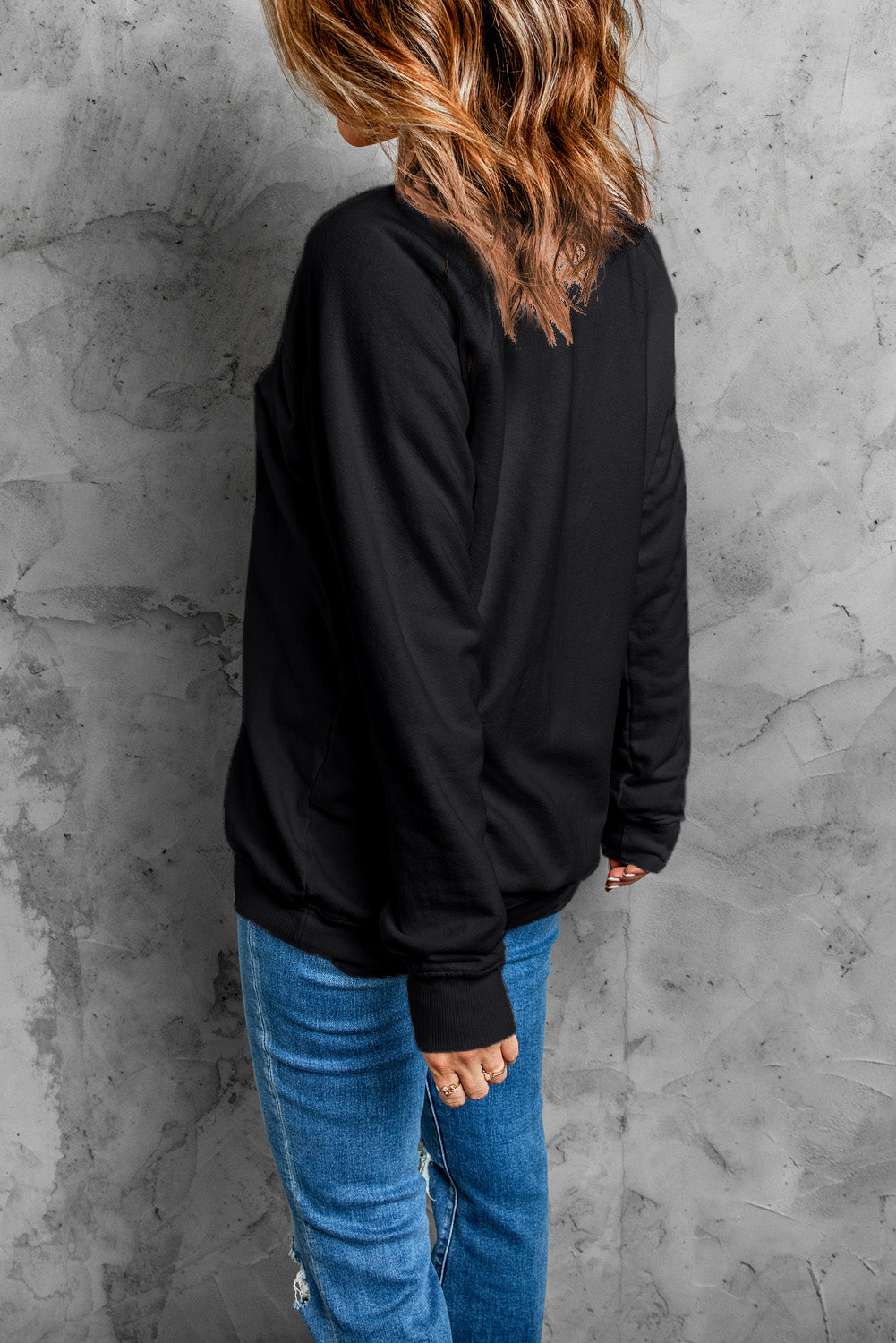 Black Candy Cane Sweatshirt