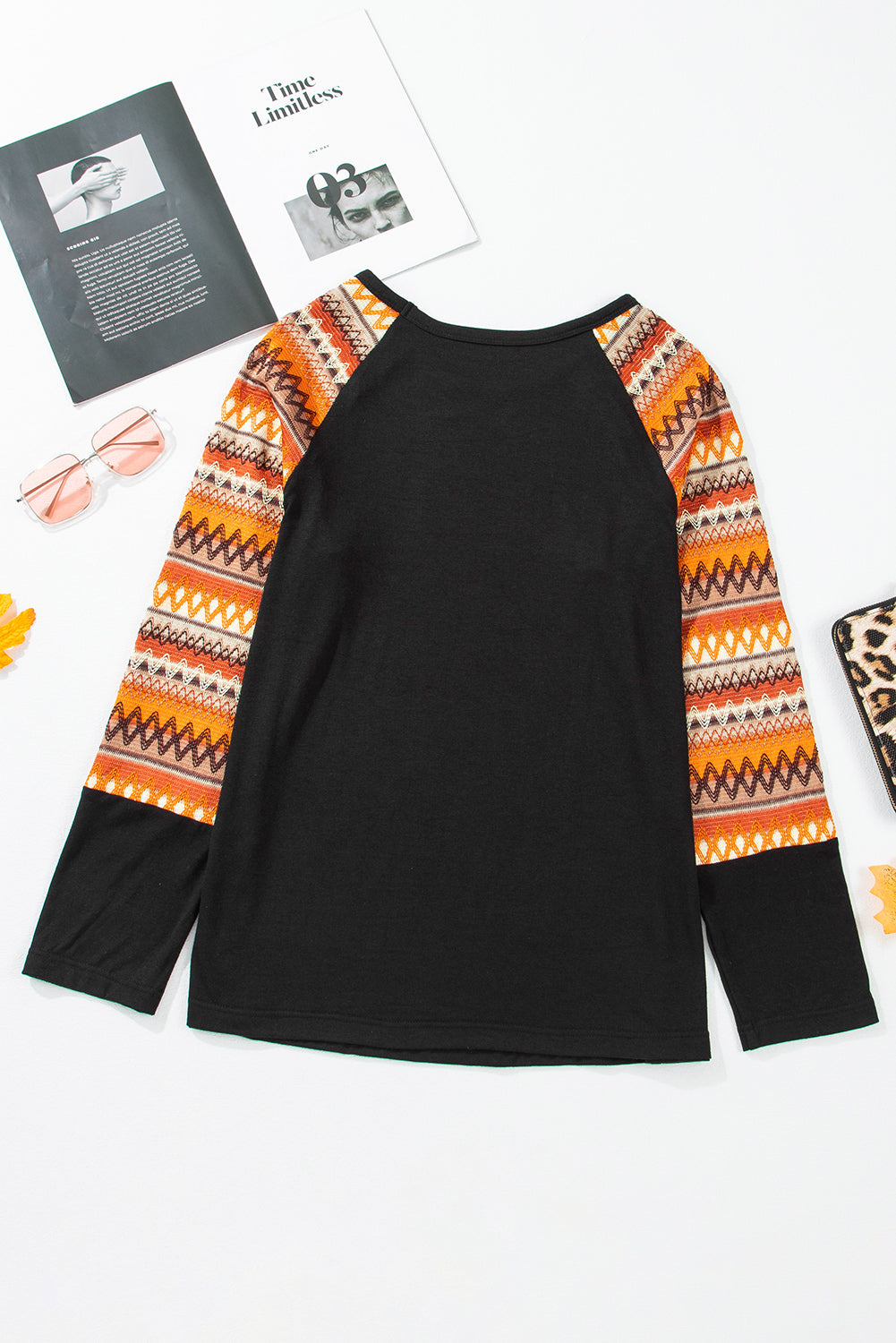 SPOOKY SEASON Sequins Long Sleeve Top