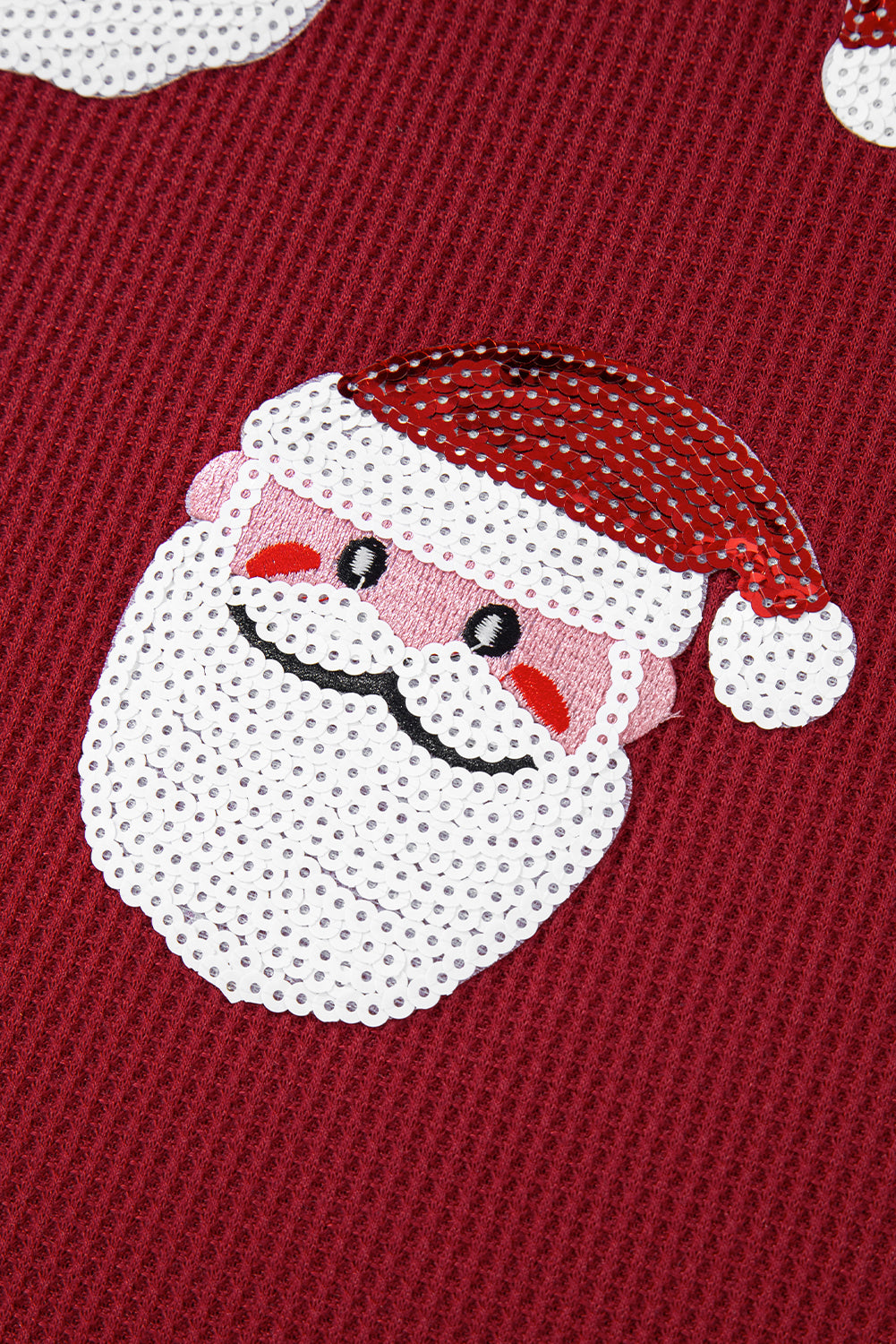 Red Sequin Santa Claus Sweatshirt