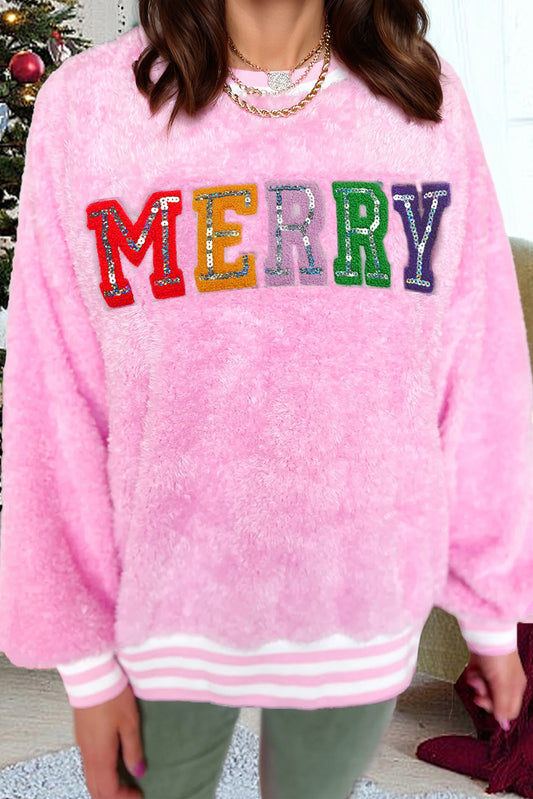 Sachet Pink Merry Plush Pullover