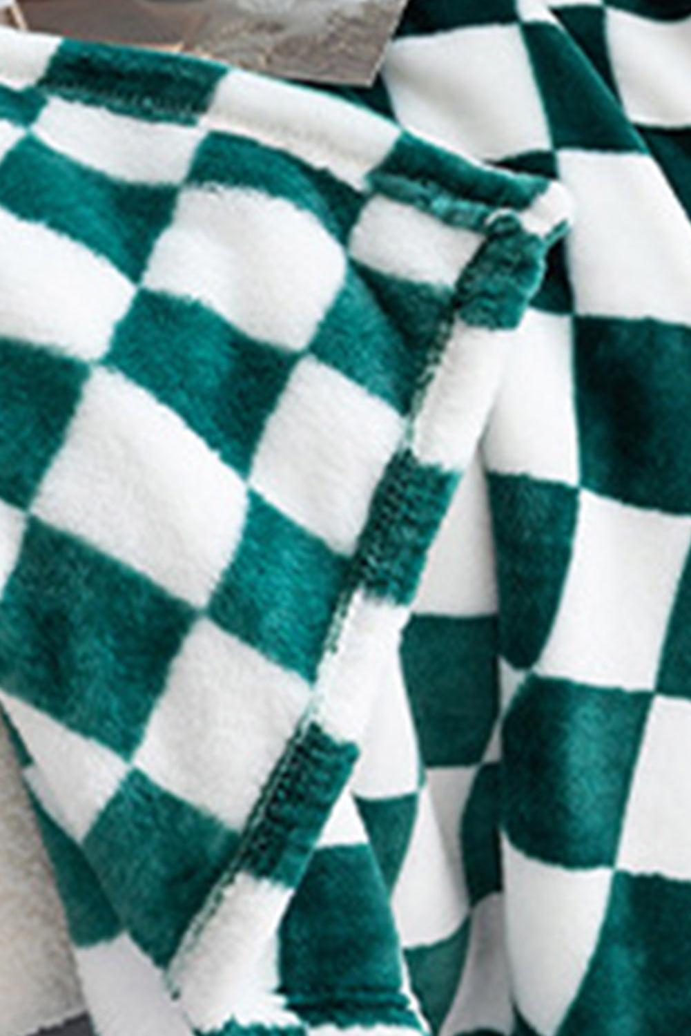 Orange Checkerboard Printed Soft Throw Blanket 120*200cm