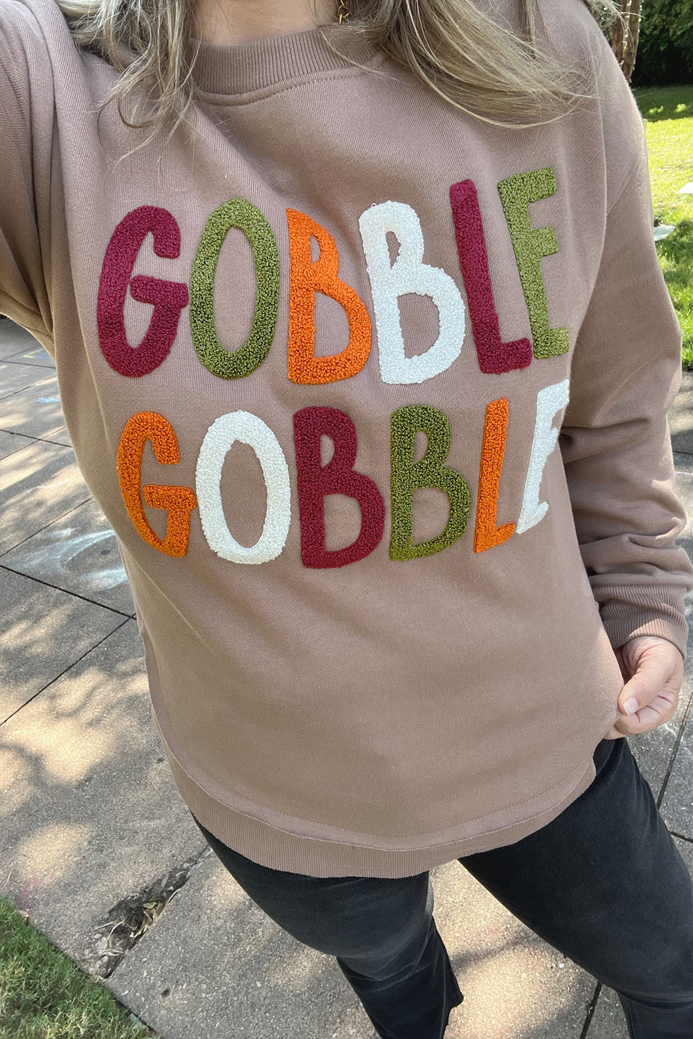 GOBBLE Thanksgiving Sweatshirt