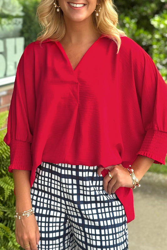 Fiery Red Tunic Top