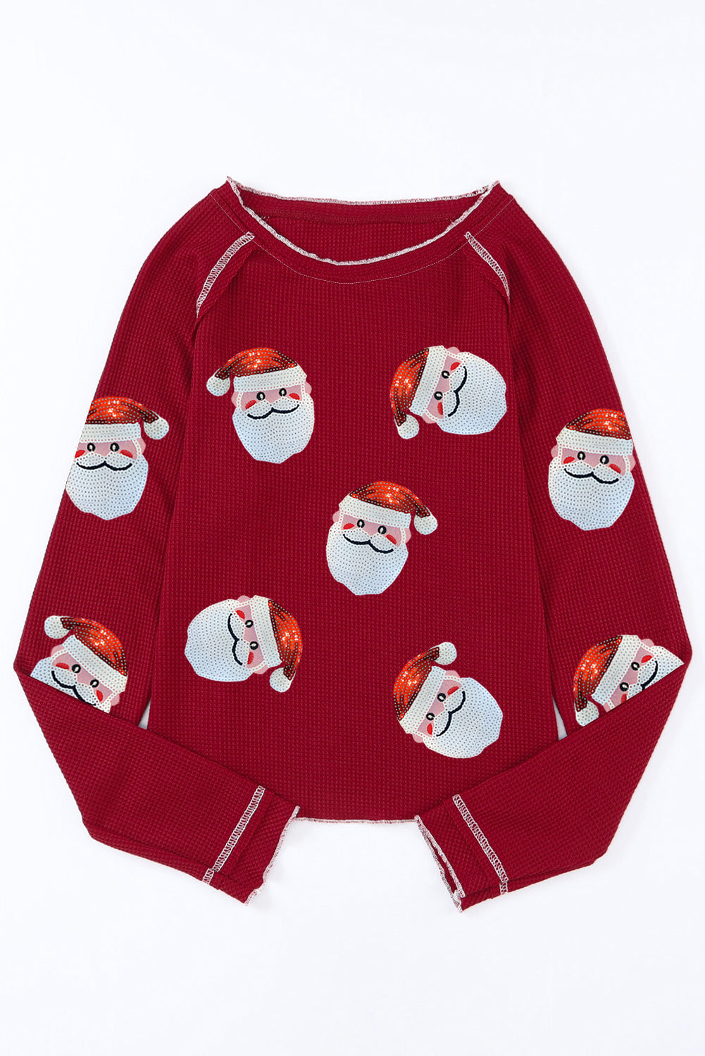Red Sequin Santa Claus Sweatshirt