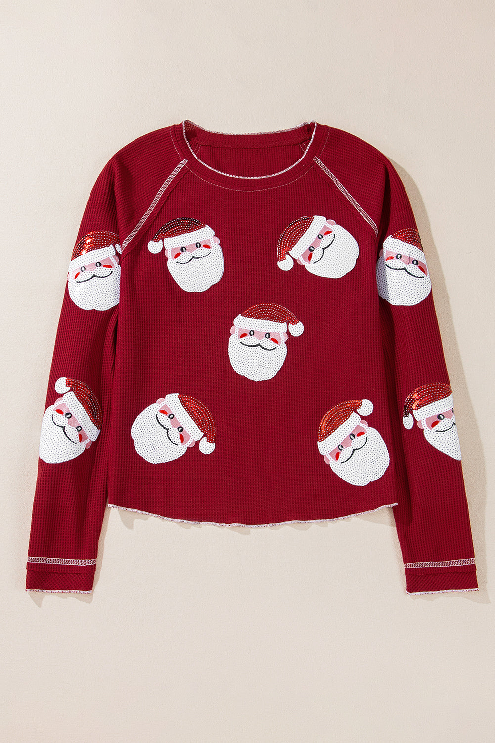 Red Sequin Santa Claus Sweatshirt