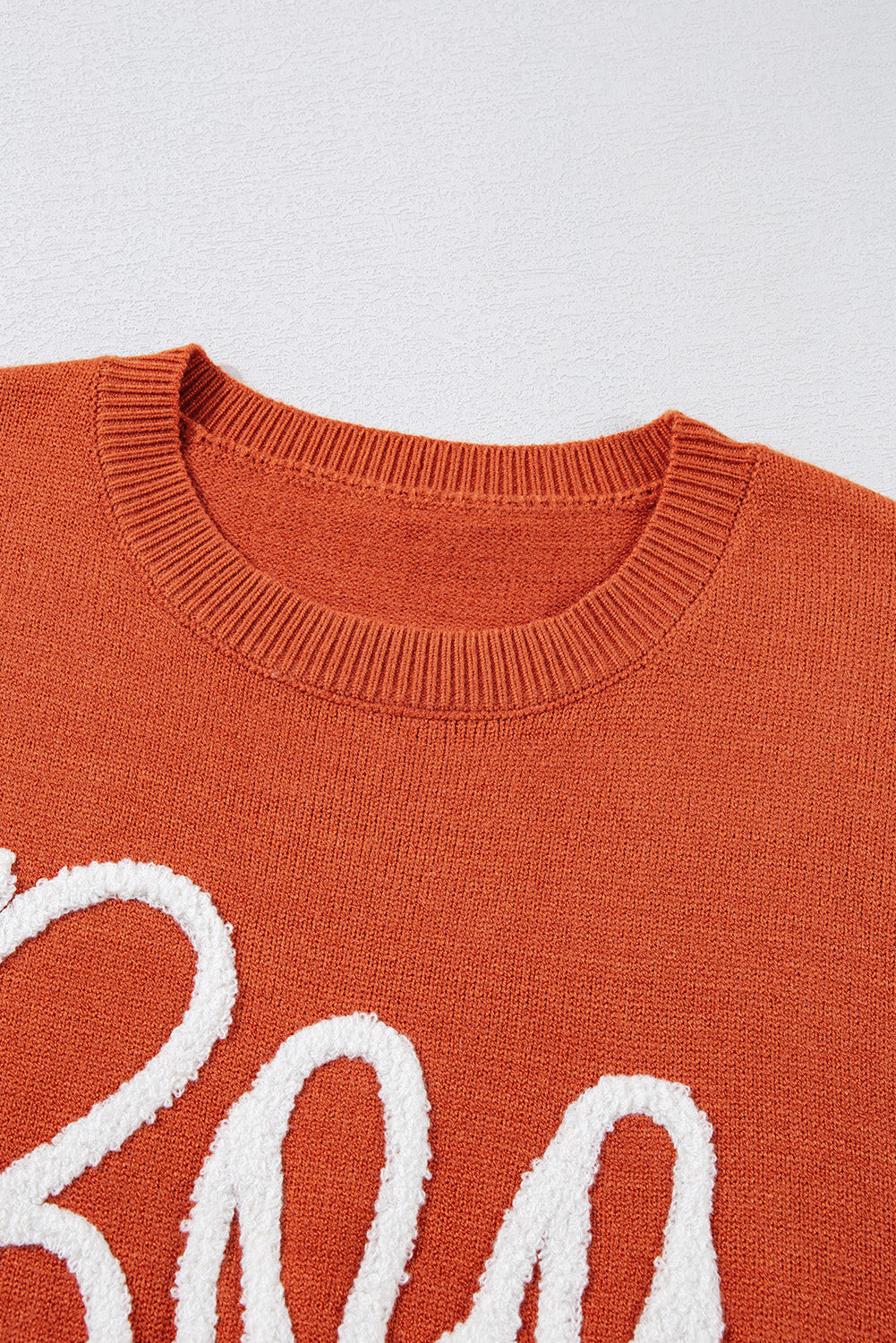 Halloween Boo Knit Sweater