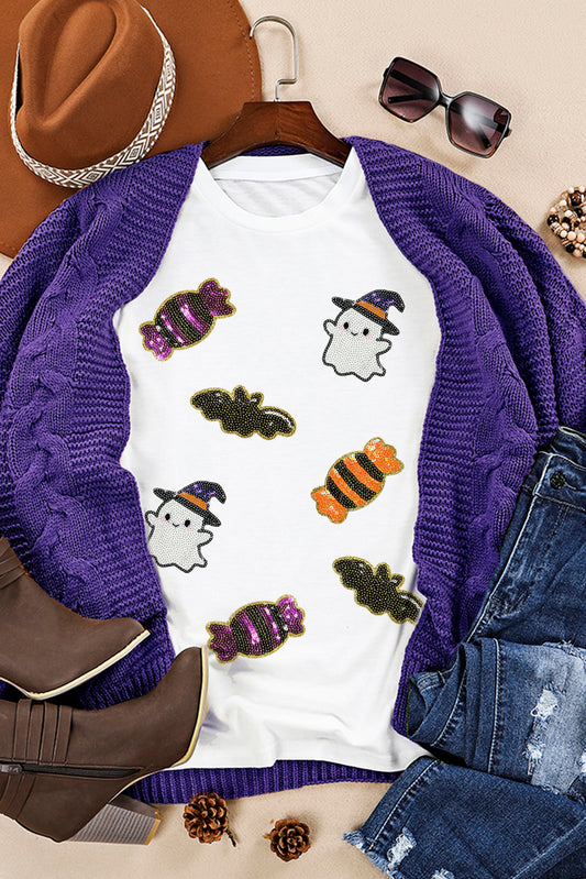 Sequined Halloween Spirit  Tee