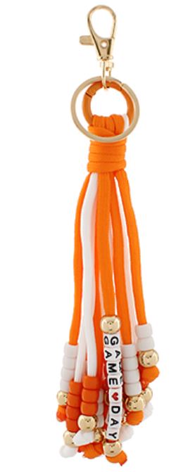 Gameday Fringe Key Chain and Charm