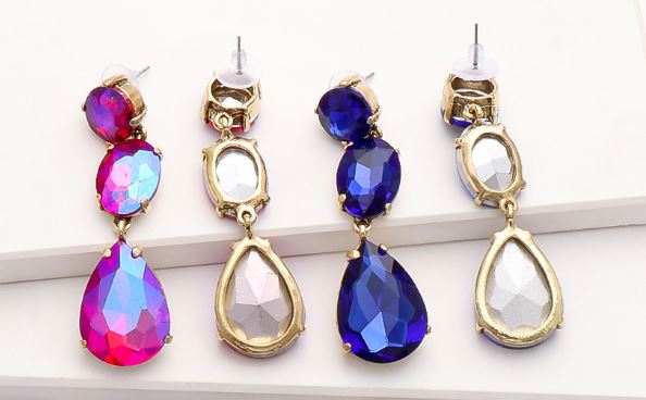 Rhinestone Drop Earrings
