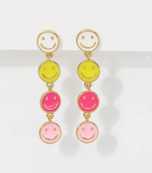Smiley Face Multi Color Drop
