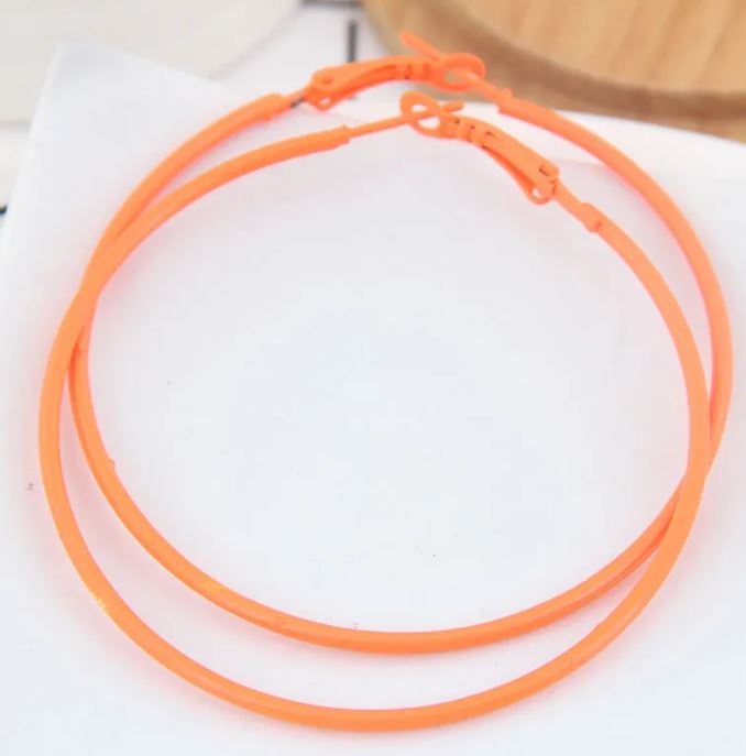 Fluorescent Metallic Hoops