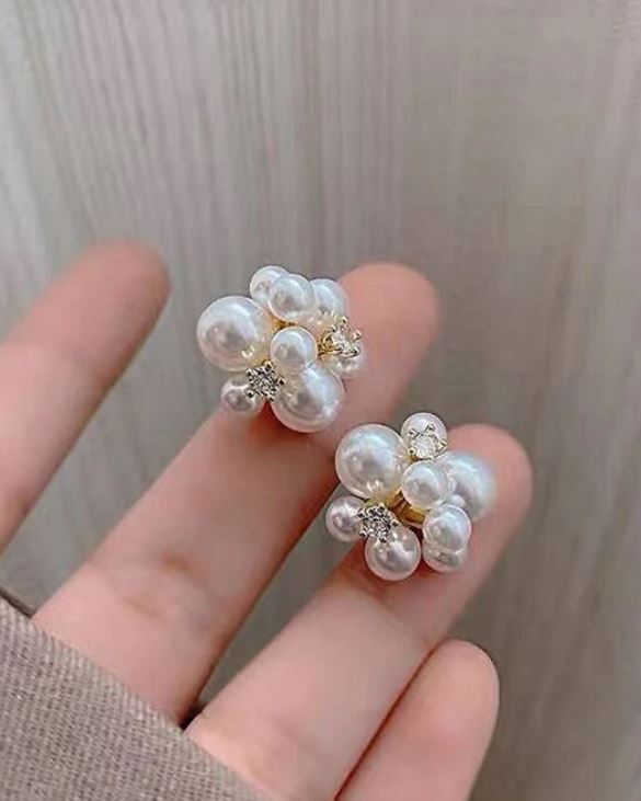 Pearl & Rhinestone Earrings