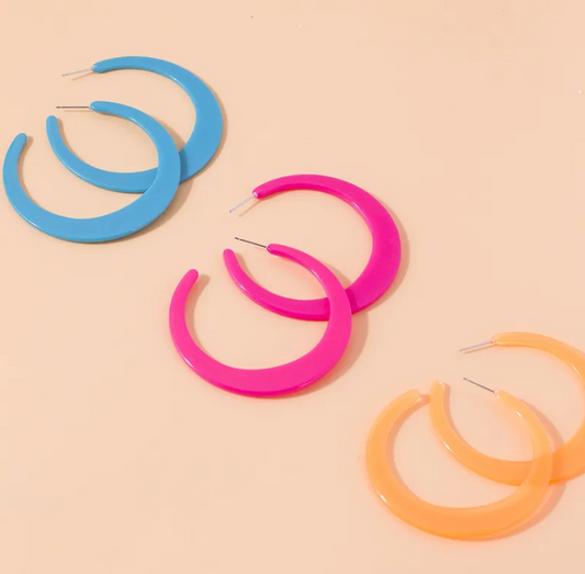 Retro Neon Hoops